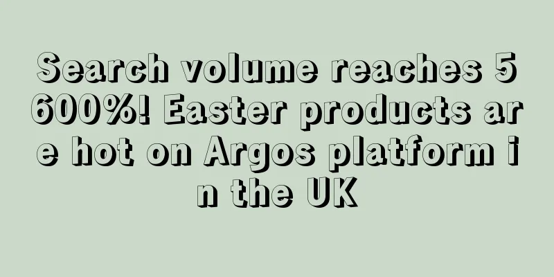 Search volume reaches 5600%! Easter products are hot on Argos platform in the UK