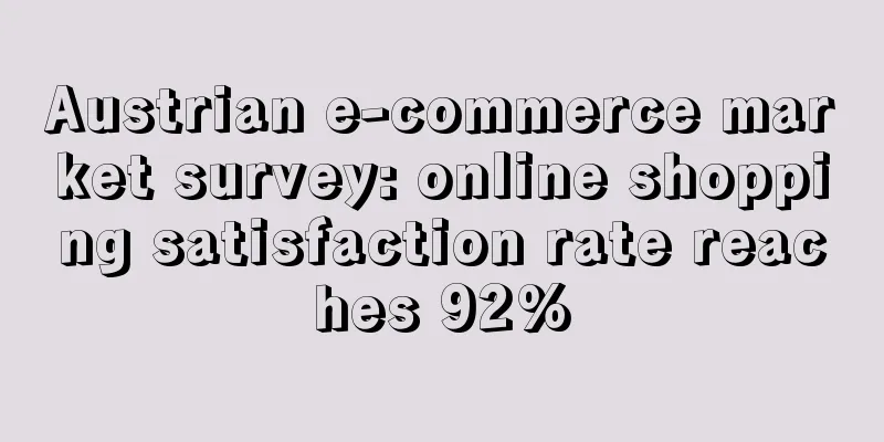 Austrian e-commerce market survey: online shopping satisfaction rate reaches 92%
