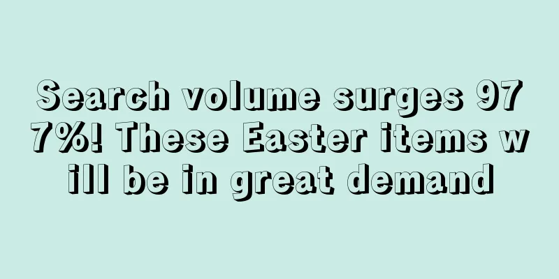 Search volume surges 977%! These Easter items will be in great demand