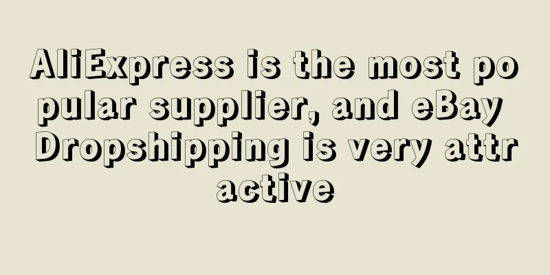 AliExpress is the most popular supplier, and eBay Dropshipping is very attractive