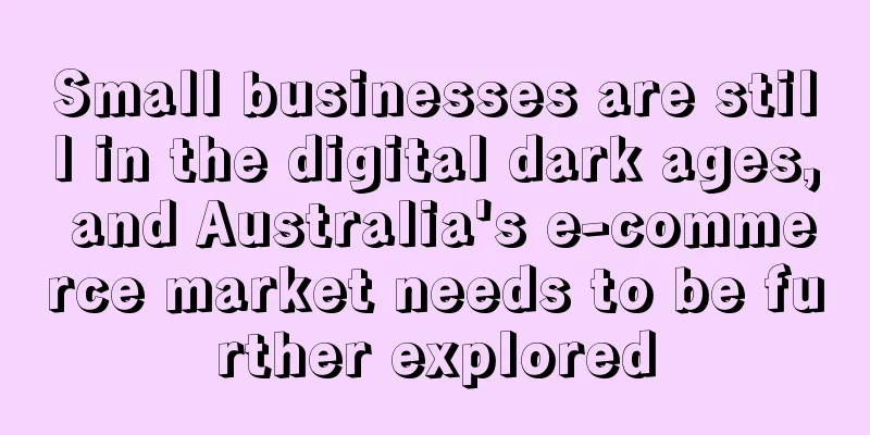 Small businesses are still in the digital dark ages, and Australia's e-commerce market needs to be further explored