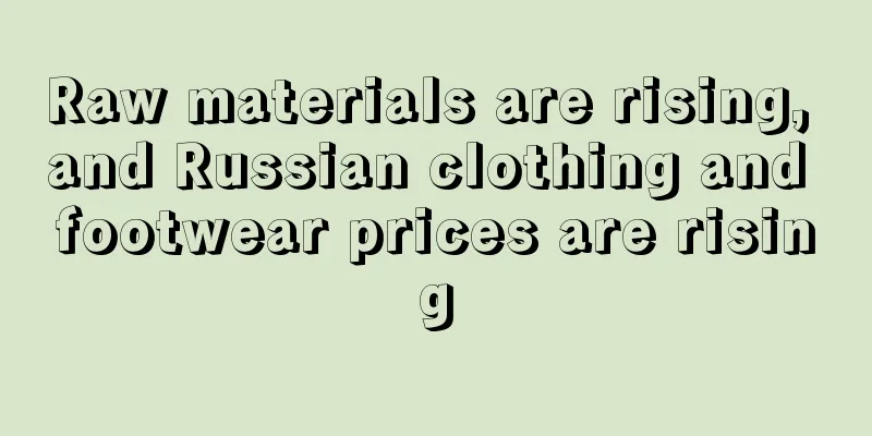 Raw materials are rising, and Russian clothing and footwear prices are rising