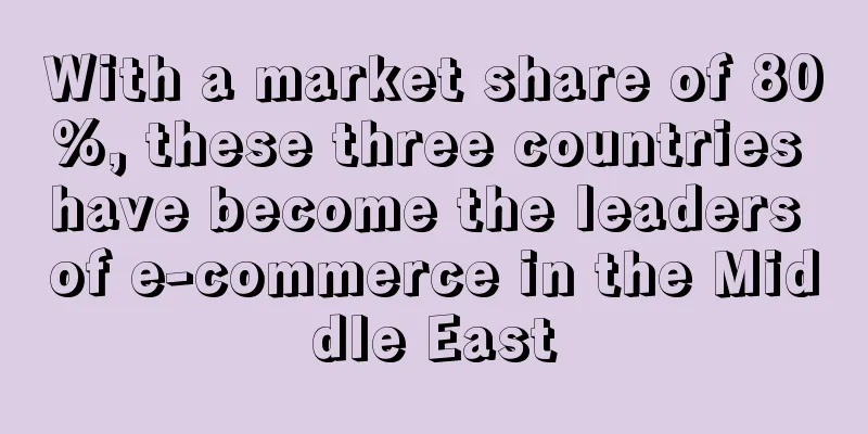 With a market share of 80%, these three countries have become the leaders of e-commerce in the Middle East