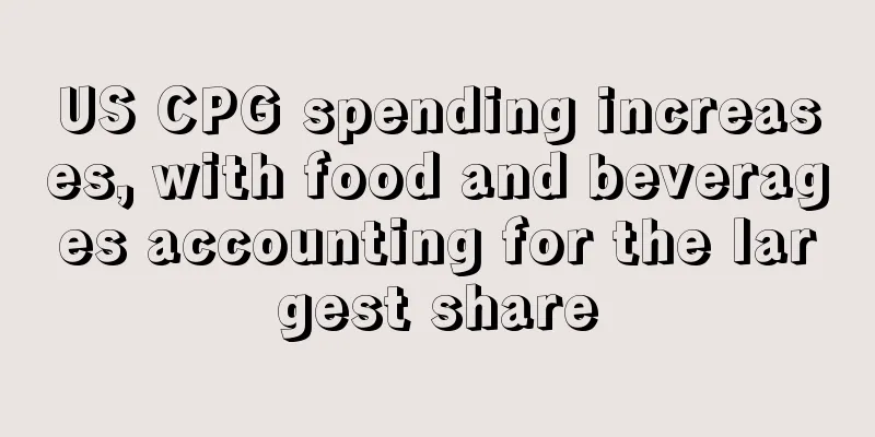 US CPG spending increases, with food and beverages accounting for the largest share