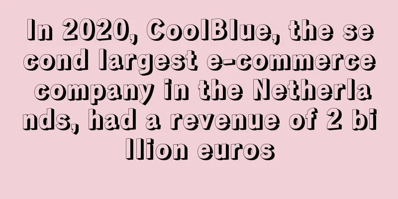 In 2020, CoolBlue, the second largest e-commerce company in the Netherlands, had a revenue of 2 billion euros