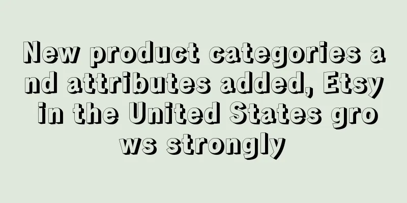 New product categories and attributes added, Etsy in the United States grows strongly
