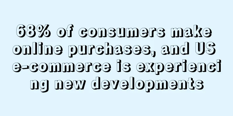 68% of consumers make online purchases, and US e-commerce is experiencing new developments