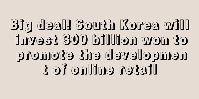 Big deal! South Korea will invest 300 billion won to promote the development of online retail