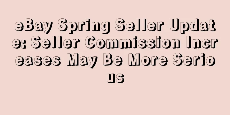 eBay Spring Seller Update: Seller Commission Increases May Be More Serious