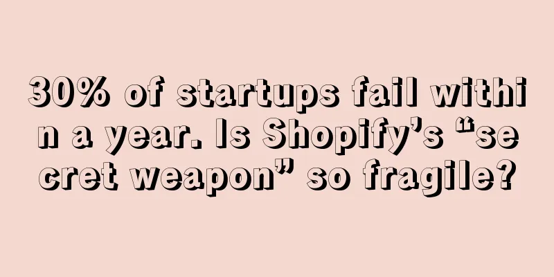 30% of startups fail within a year. Is Shopify’s “secret weapon” so fragile?