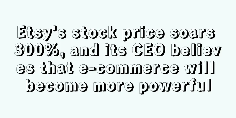 Etsy's stock price soars 300%, and its CEO believes that e-commerce will become more powerful