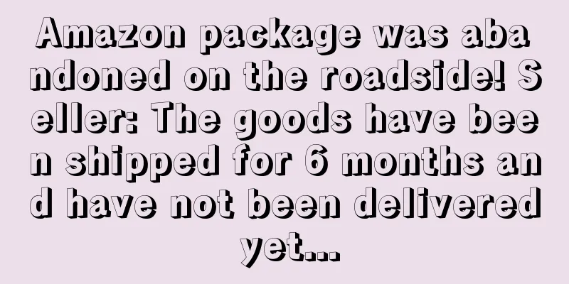 Amazon package was abandoned on the roadside! Seller: The goods have been shipped for 6 months and have not been delivered yet...