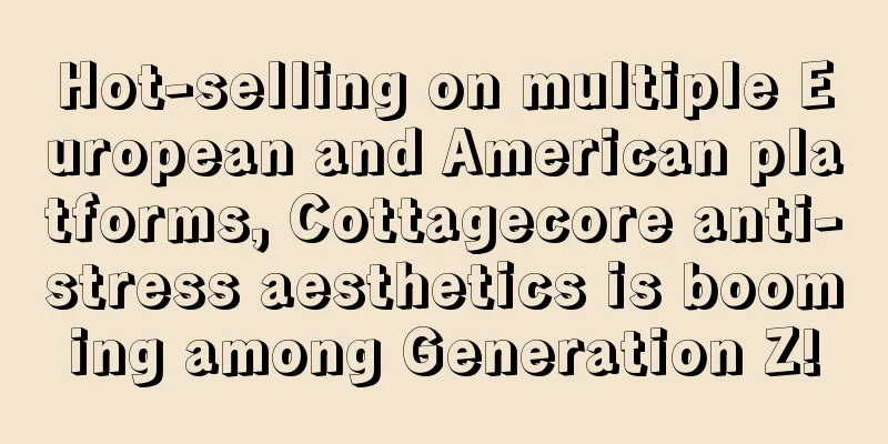 Hot-selling on multiple European and American platforms, Cottagecore anti-stress aesthetics is booming among Generation Z!