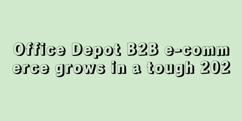 Office Depot B2B e-commerce grows in a tough 2020