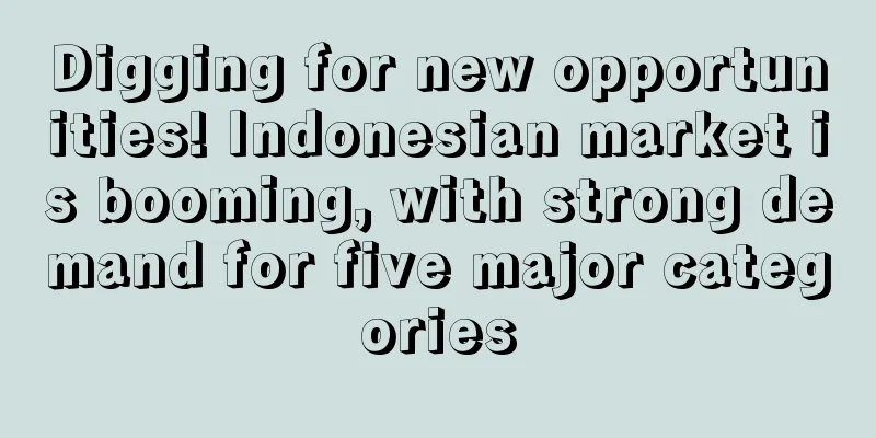 Digging for new opportunities! Indonesian market is booming, with strong demand for five major categories