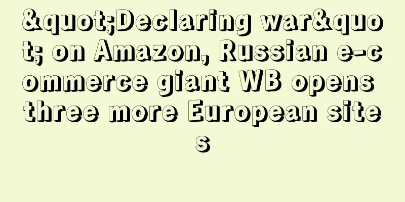 "Declaring war" on Amazon, Russian e-commerce giant WB opens three more European sites