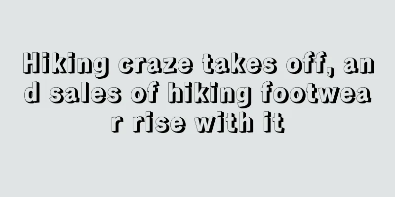 Hiking craze takes off, and sales of hiking footwear rise with it