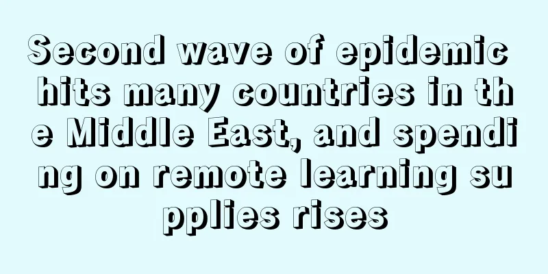 Second wave of epidemic hits many countries in the Middle East, and spending on remote learning supplies rises