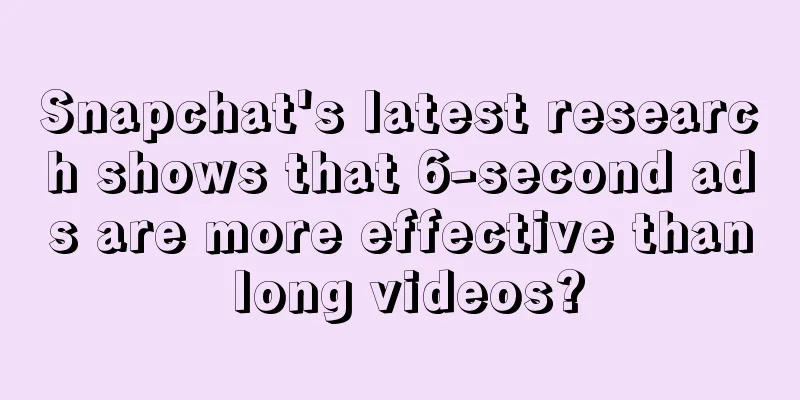 Snapchat's latest research shows that 6-second ads are more effective than long videos?