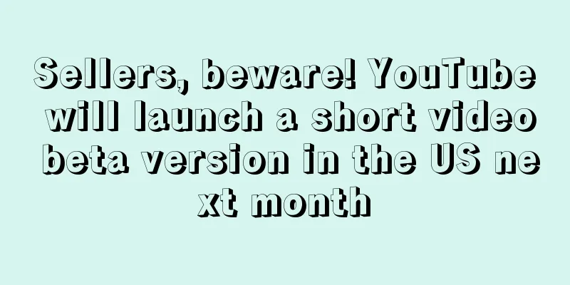 Sellers, beware! YouTube will launch a short video beta version in the US next month