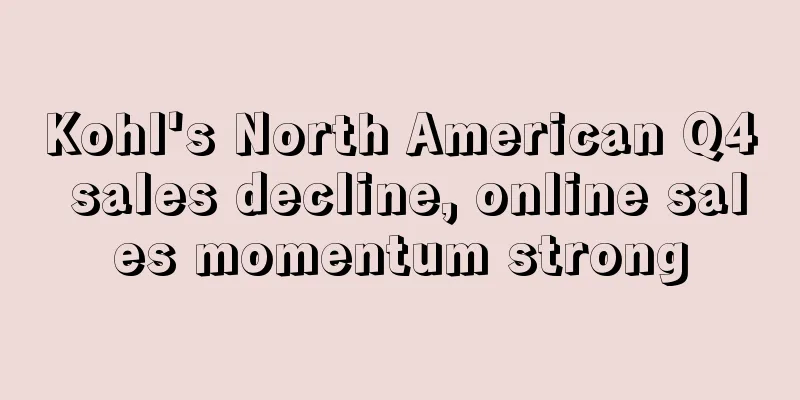 Kohl's North American Q4 sales decline, online sales momentum strong