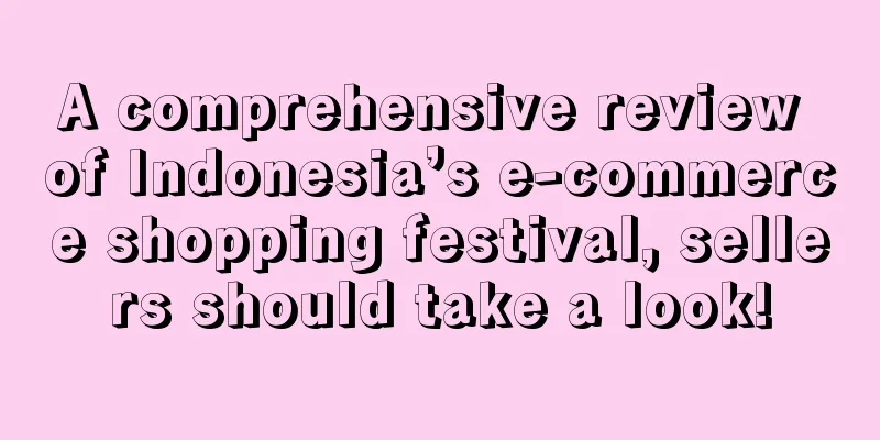 A comprehensive review of Indonesia’s e-commerce shopping festival, sellers should take a look!