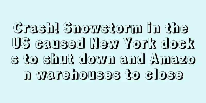 Crash! Snowstorm in the US caused New York docks to shut down and Amazon warehouses to close