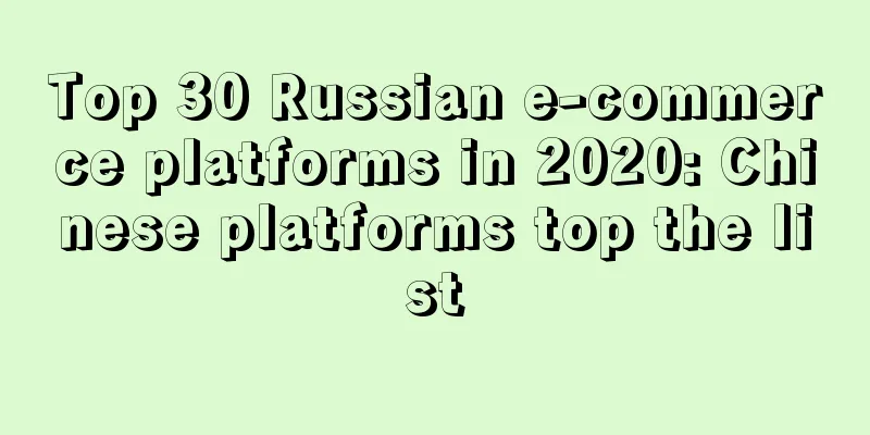 Top 30 Russian e-commerce platforms in 2020: Chinese platforms top the list