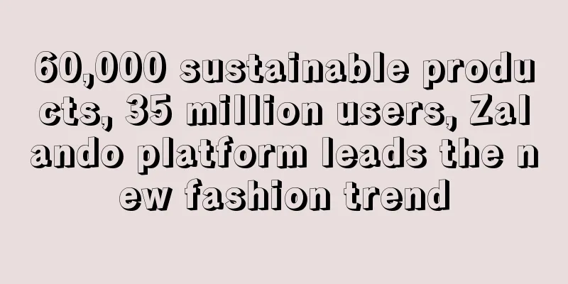 60,000 sustainable products, 35 million users, Zalando platform leads the new fashion trend